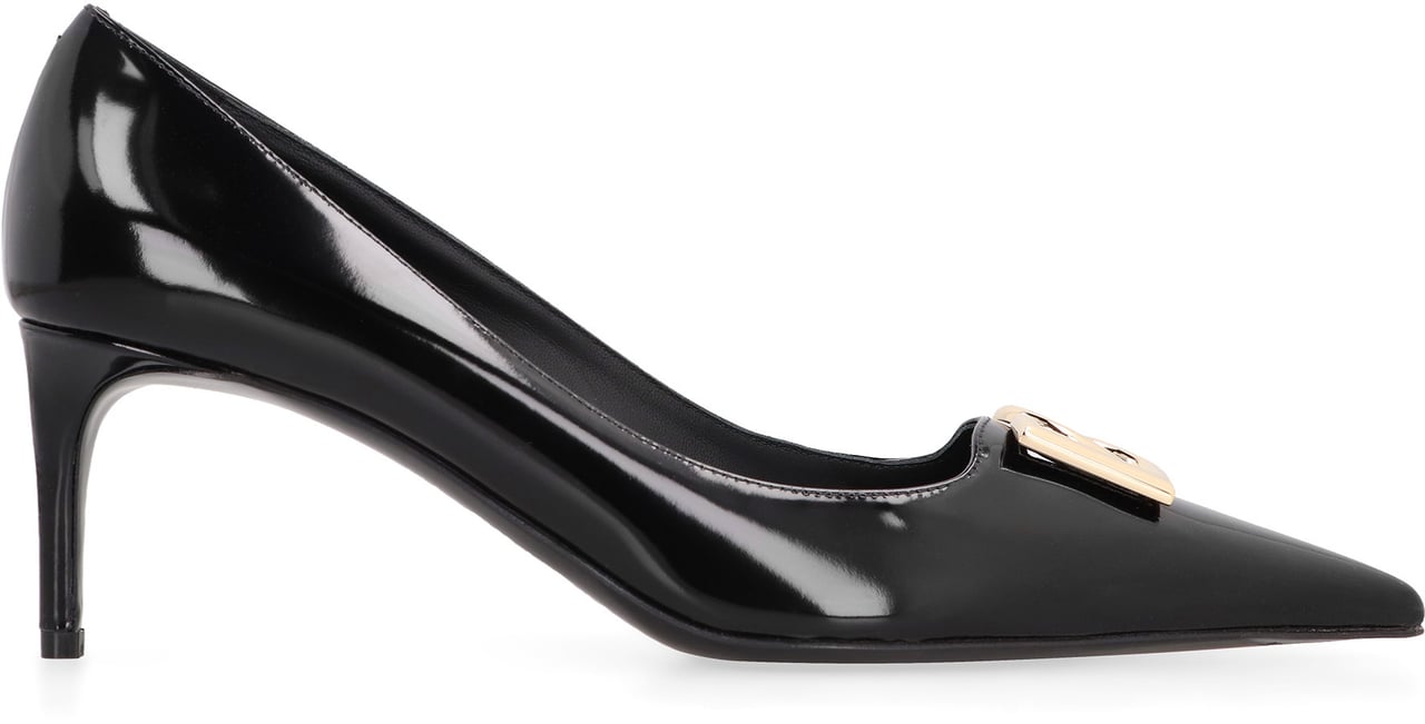 Dolce & Gabbana Leather pointy-toe pumps Zwart
