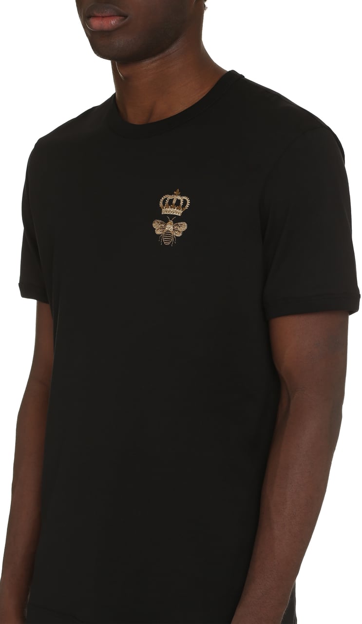 Dolce & Gabbana Cotton crew-neck T-shirt Zwart