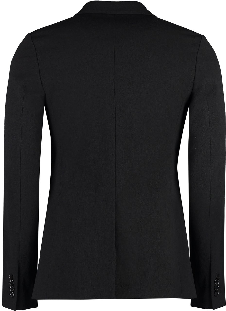 Dolce & Gabbana Cotton blend single-breast jacket Zwart