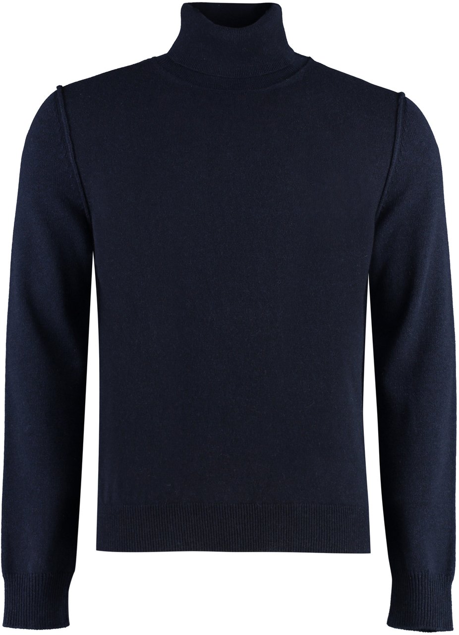 Maison Margiela Cashmere turtleneck sweater Blauw