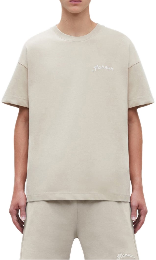 FLÂNEUR signature t-shirt beige Beige