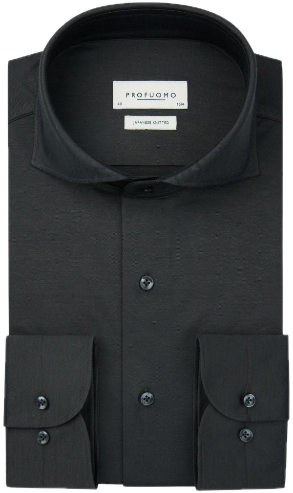 Profuomo Japanese knitted overhemd Grijs