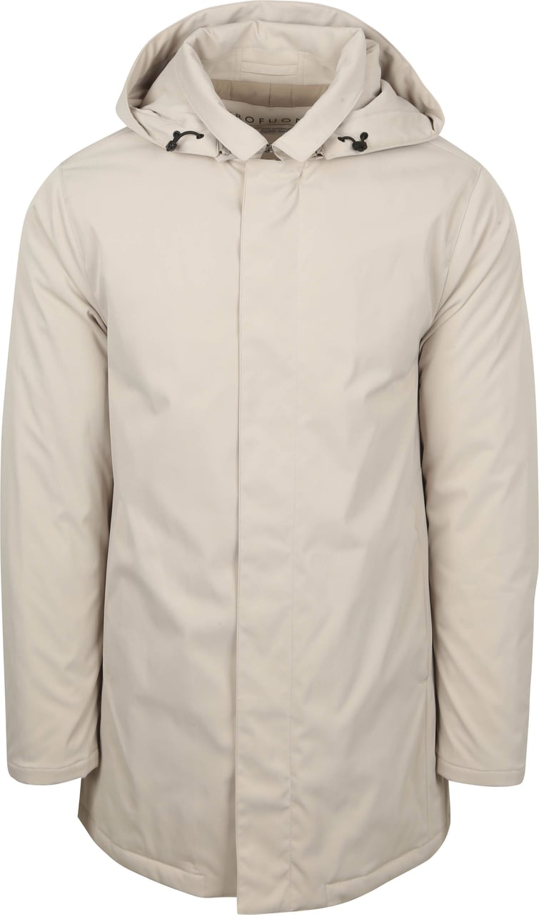 Profuomo Beige magnet jas long Beige