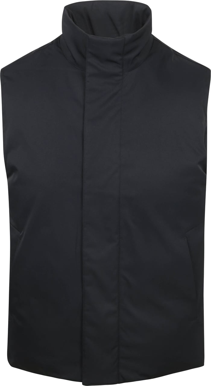 Profuomo Navy magnet bodywarmer Blauw