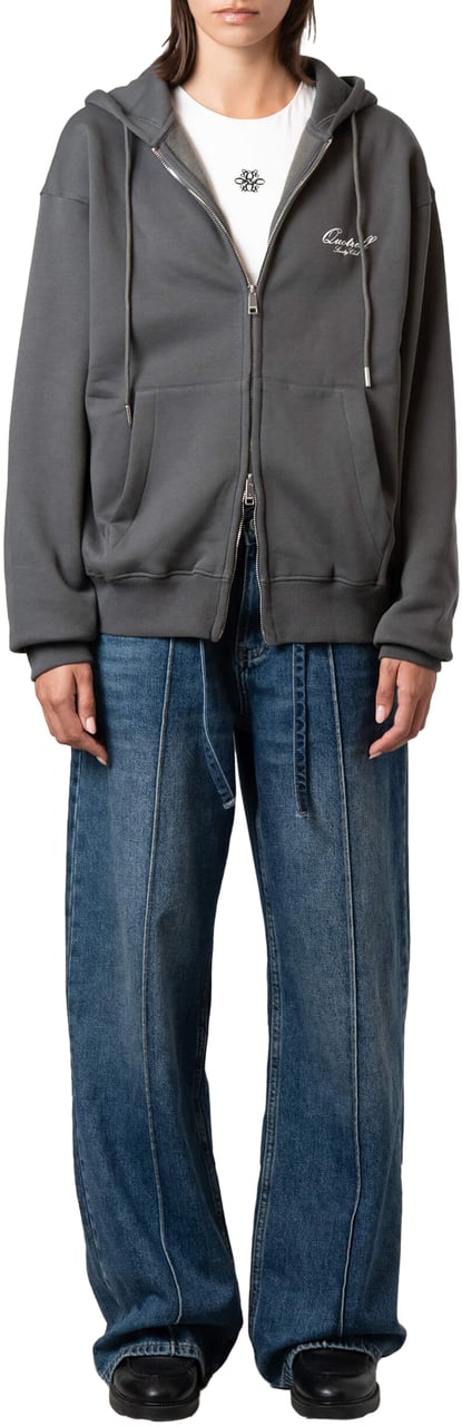 Quotrell Creators Zip Hoodie Grijs