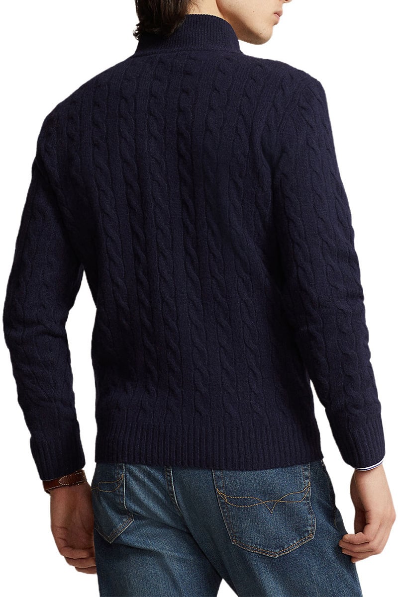 Ralph Lauren Half Zip Knit Blauw
