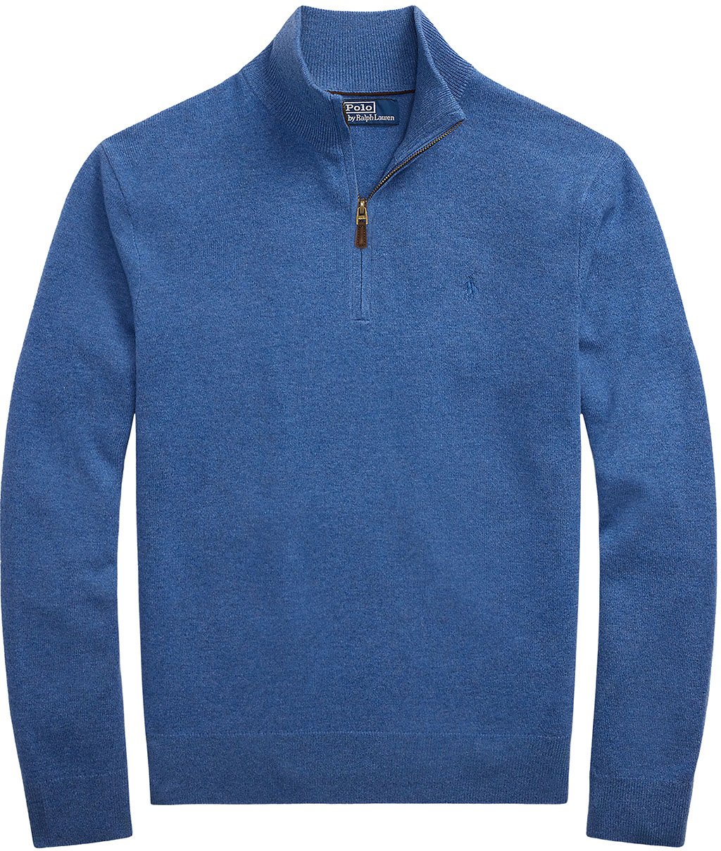 Ralph Lauren Half Zip Knit Blauw