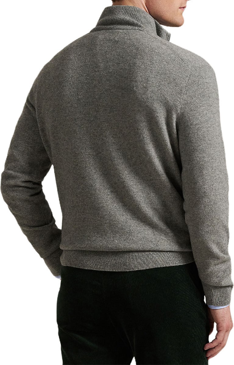 Ralph Lauren Half Zip Knit Grijs