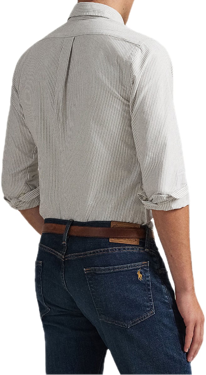 Ralph Lauren Striped Oxford Overhemd Bruin