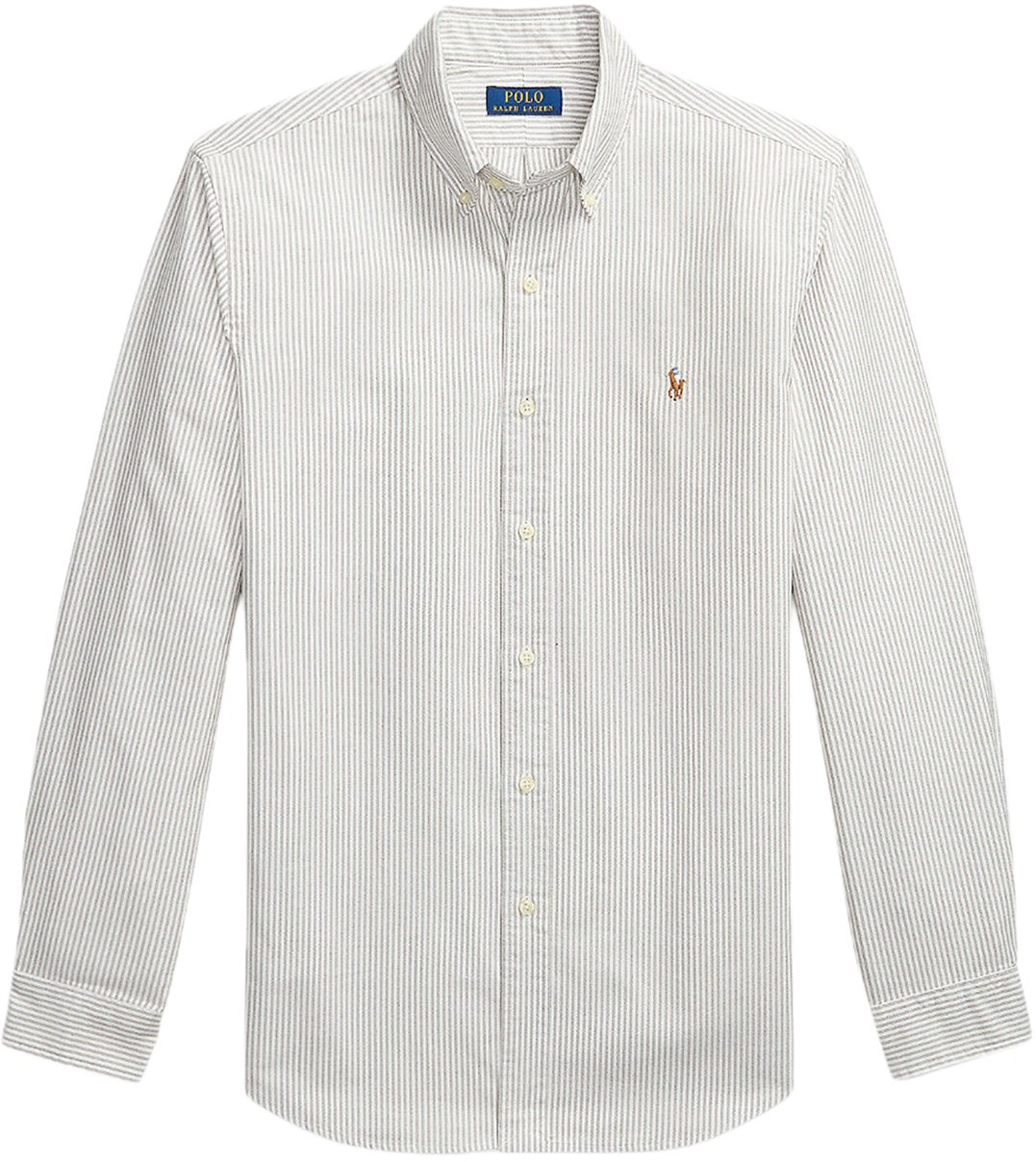 Ralph Lauren Striped Oxford Overhemd Bruin