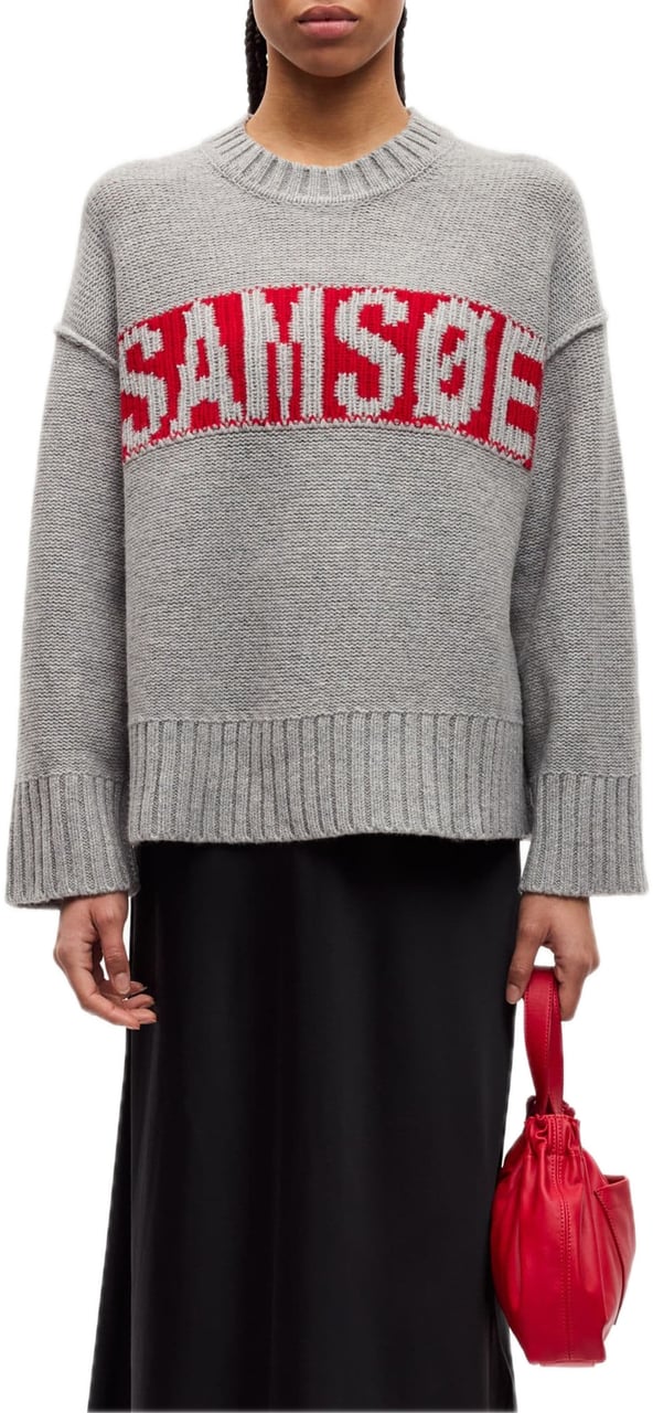 Samsøe Samsøe Sakeiku sweater Grijs