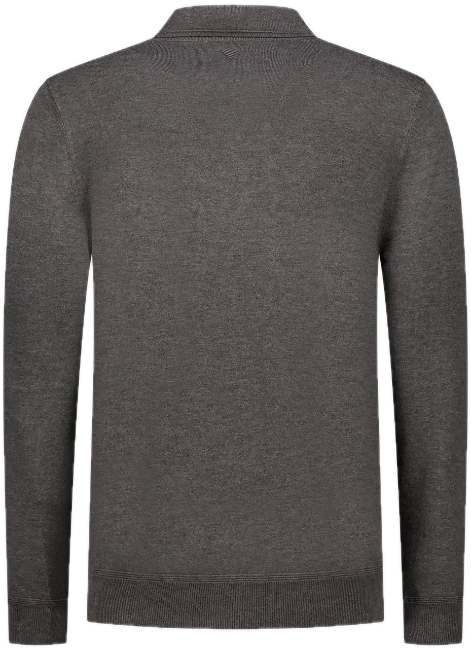 Pure Path Knit Half-zip Polo Grijs