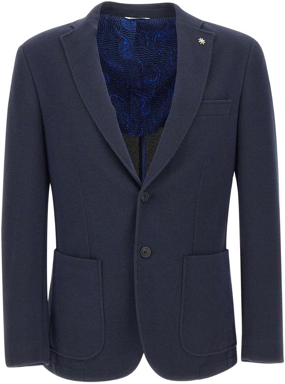 Manuel Ritz blazer blauw Blauw