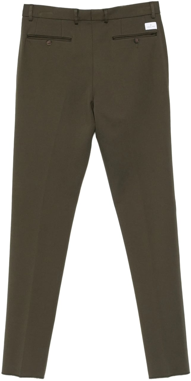 Manuel Ritz broek stretch khaki Groen