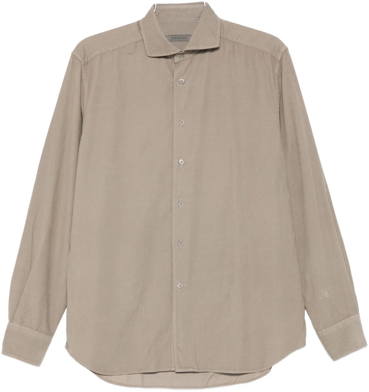 Corneliani hemd velours bruin Bruin