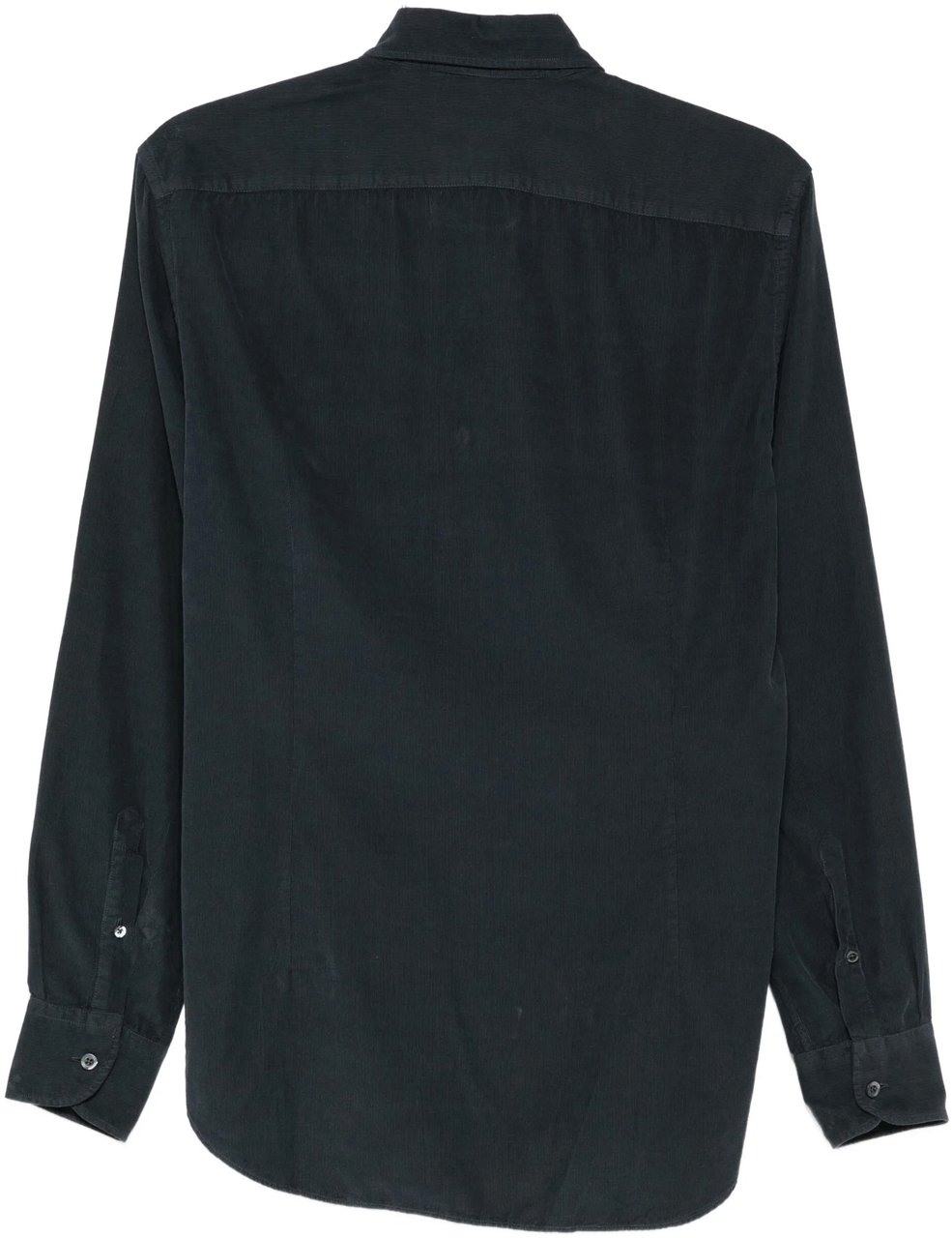 Corneliani hemd velours blauw Blauw
