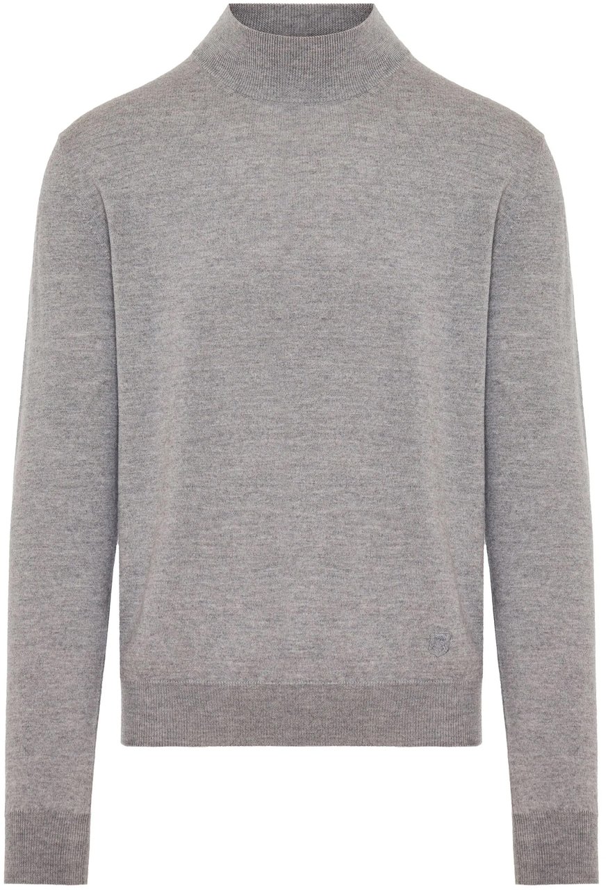 Corneliani Pull grijs hoge kraag Grijs