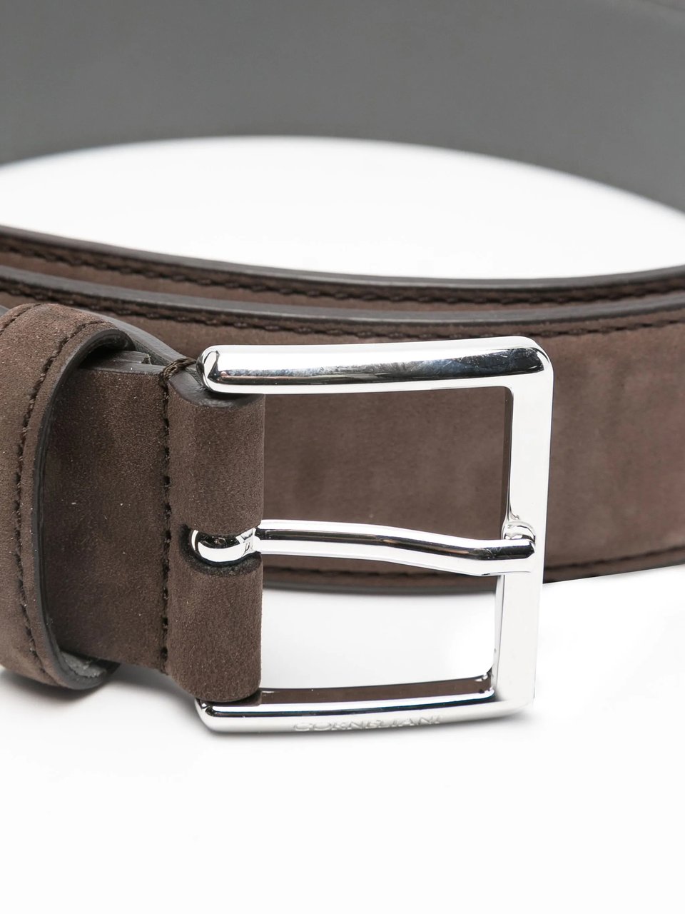 Corneliani belt bruin daim Bruin