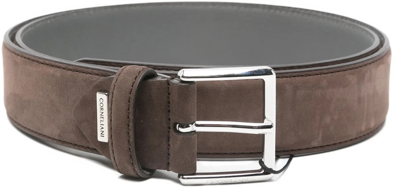 Corneliani belt bruin daim Bruin
