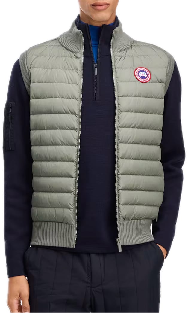 Canada Goose bodywarmer hybridge knit Groen