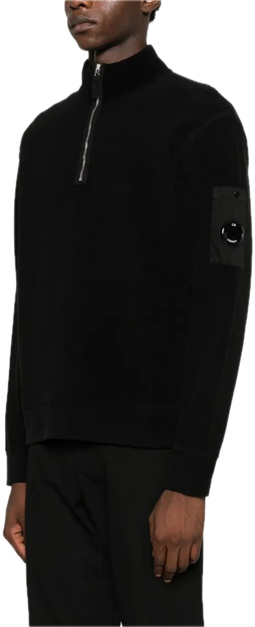 CP Company pull korte rits zwart Zwart