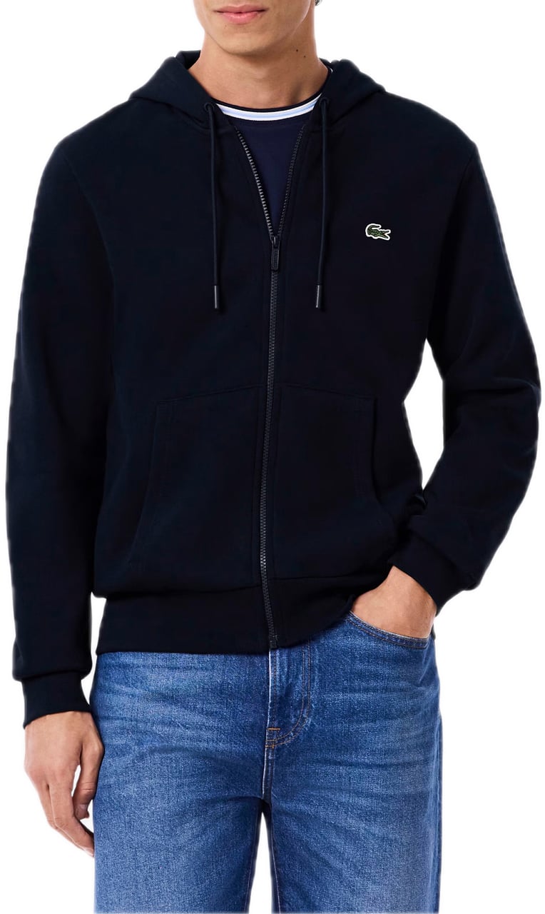 Lacoste sweatjacket blue Blauw