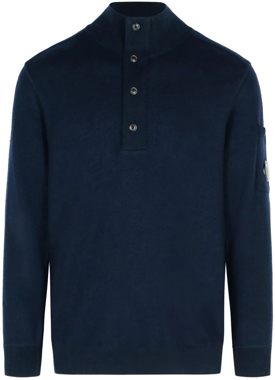 CP Company pull kraag navy Blauw