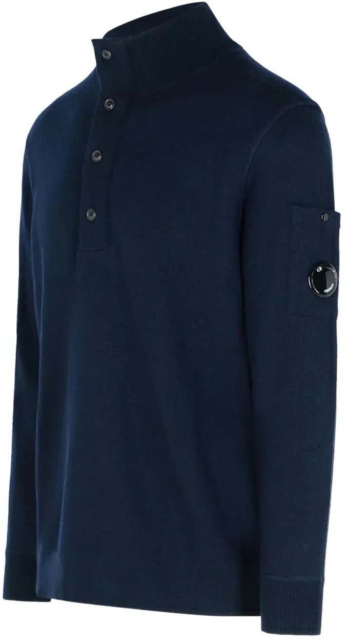CP Company pull kraag navy Blauw