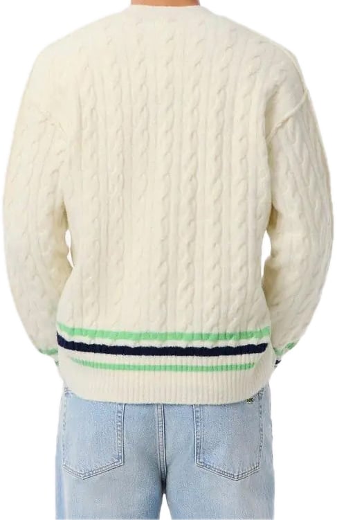 Lacoste Gilet ecru Wit