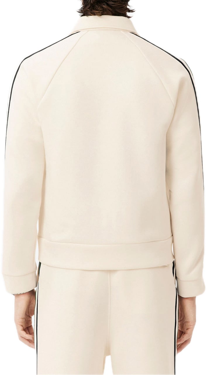 Lacoste gilet ecru Wit