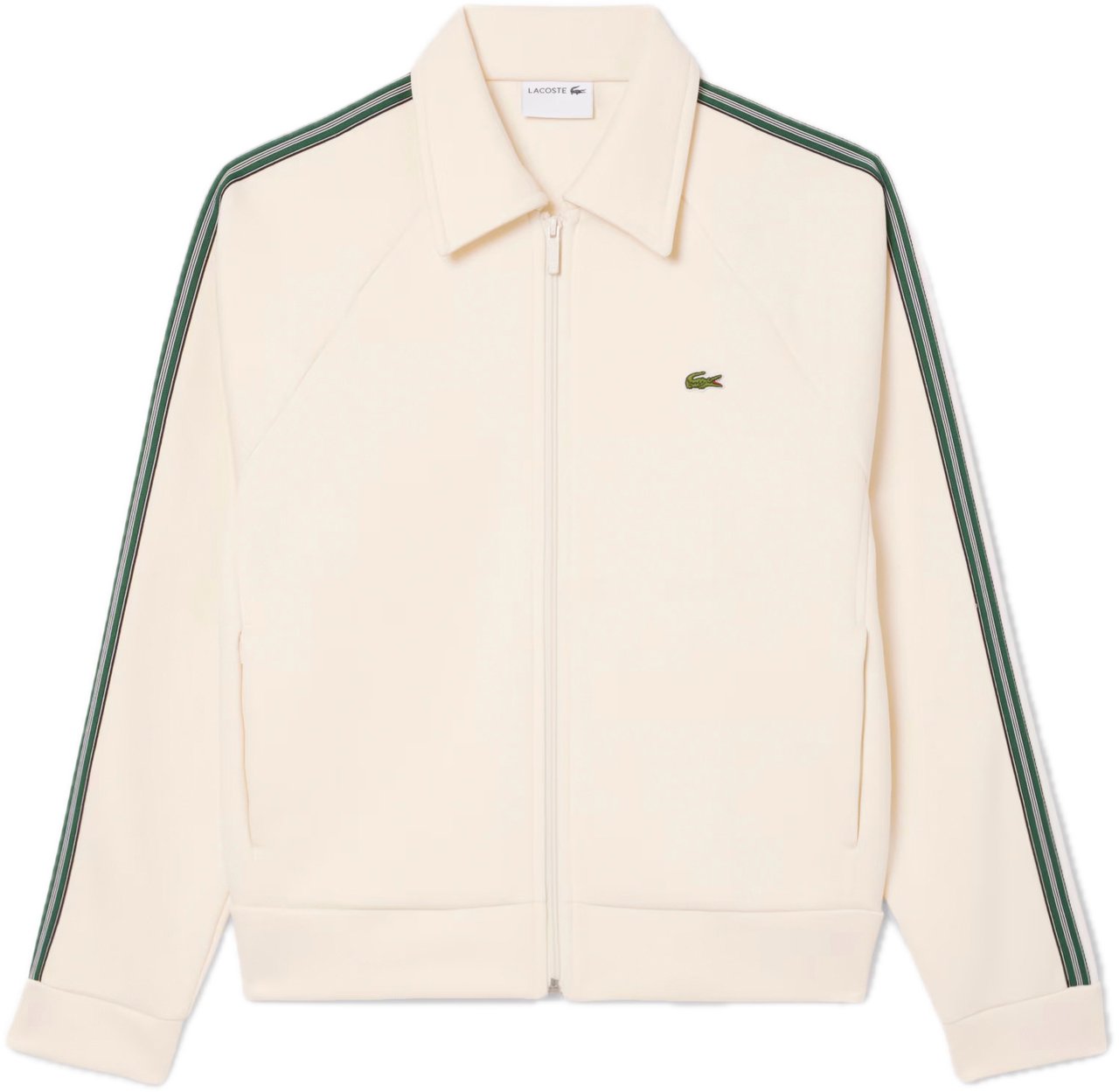 Lacoste gilet ecru Wit
