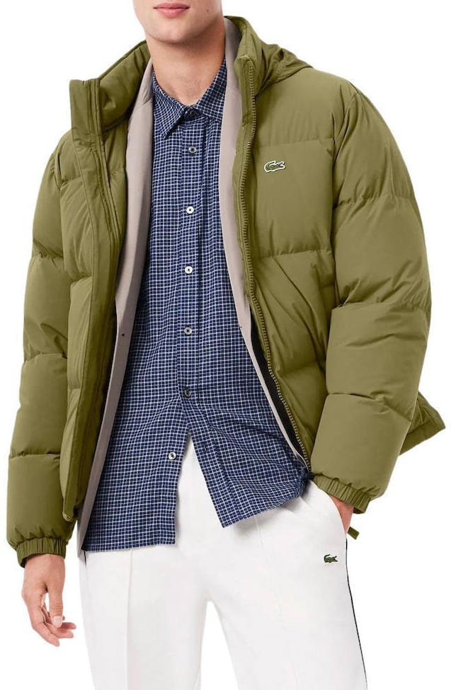 Lacoste jacket khaki Groen