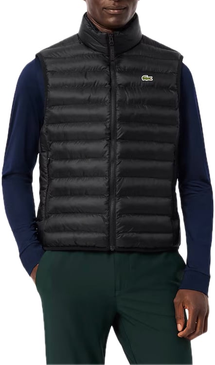 Lacoste bodywarmer zwart Zwart