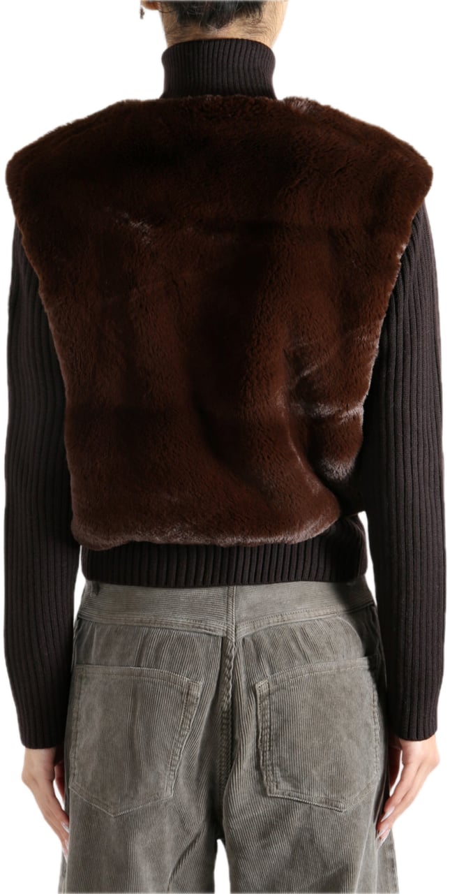 Moose Knuckles Dua Bunny Sweater Espresso Bruin