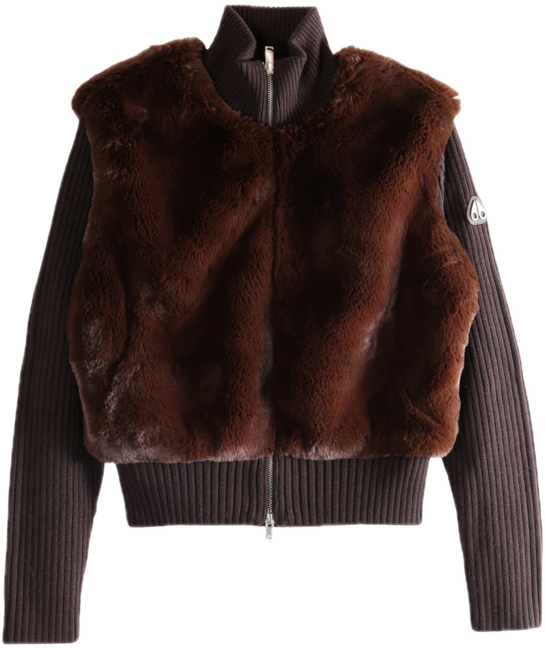 Moose Knuckles Dua Bunny Sweater Espresso Bruin