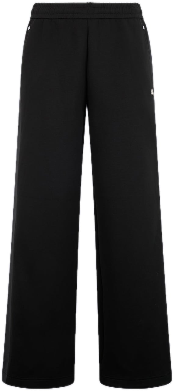 Moose Knuckles Mix Media Wide Leg Pant Zwart