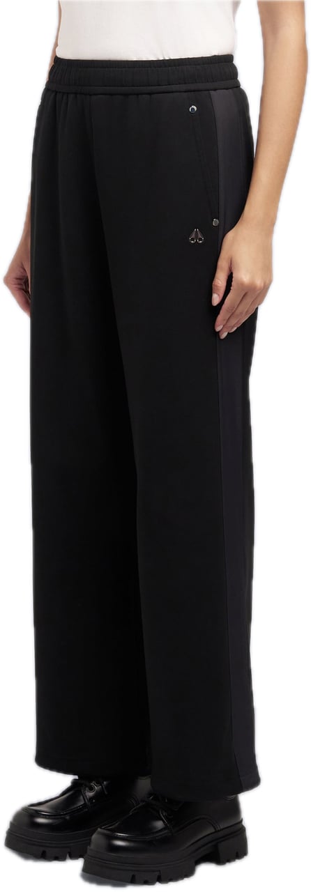 Moose Knuckles Mix Media Wide Leg Pant Zwart