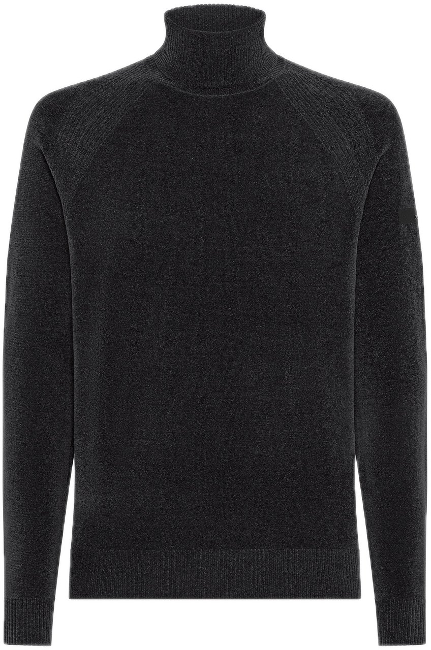 RRD Velvet Turtleneck Knit Grey Grijs
