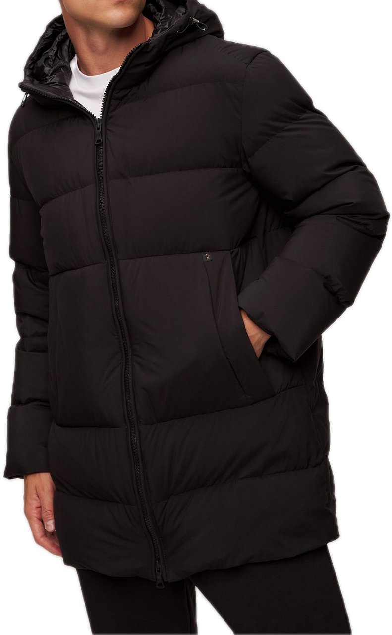 Paul & Shark Black down jacket Zwart