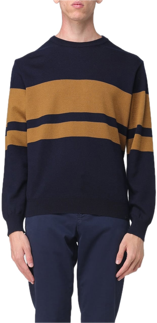 Paul & Shark Sweater Crewneck Blue Blauw