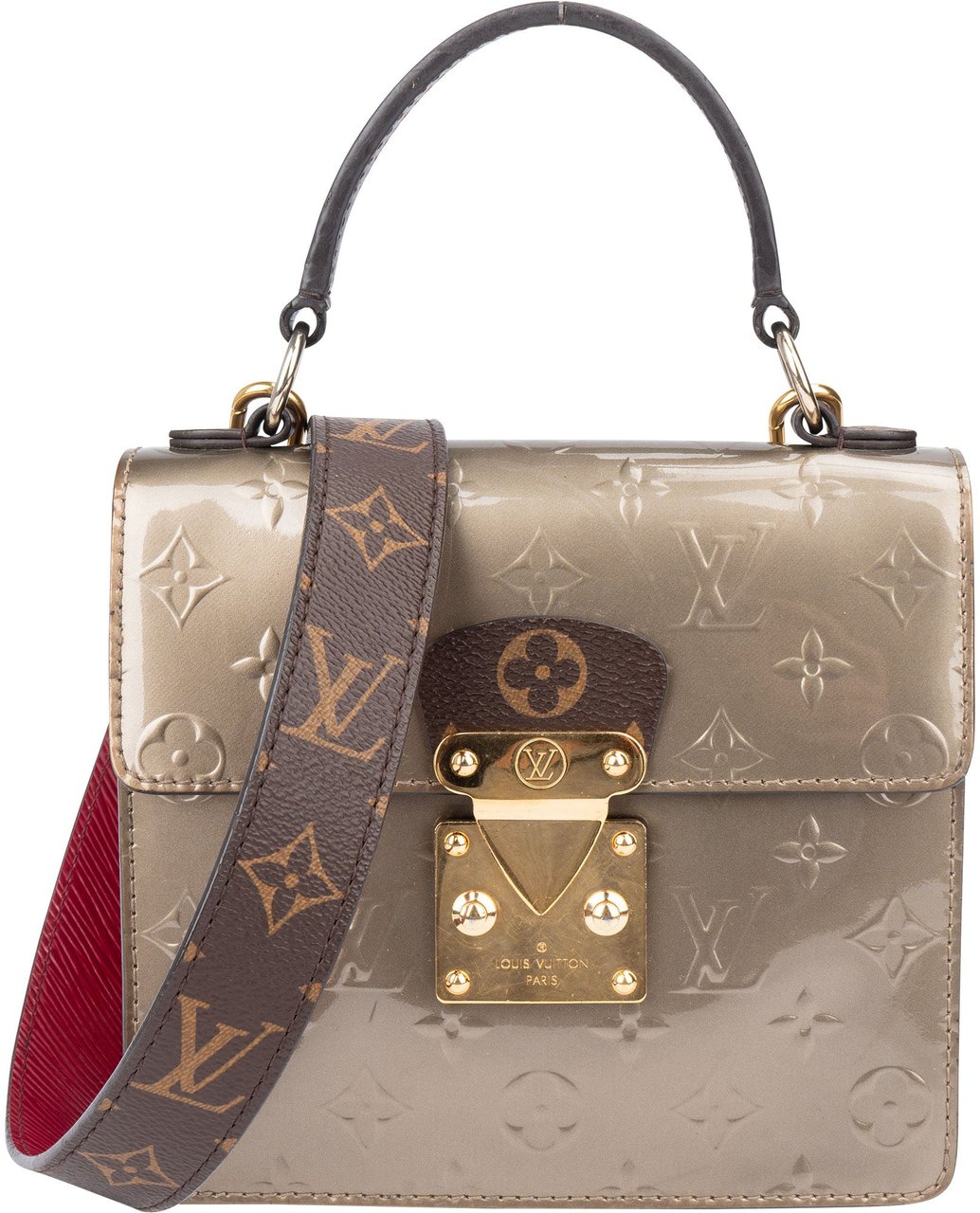 Louis Vuitton Louis Vuitton Limited Vernis Monogram NM Spring Street Handbag Divers
