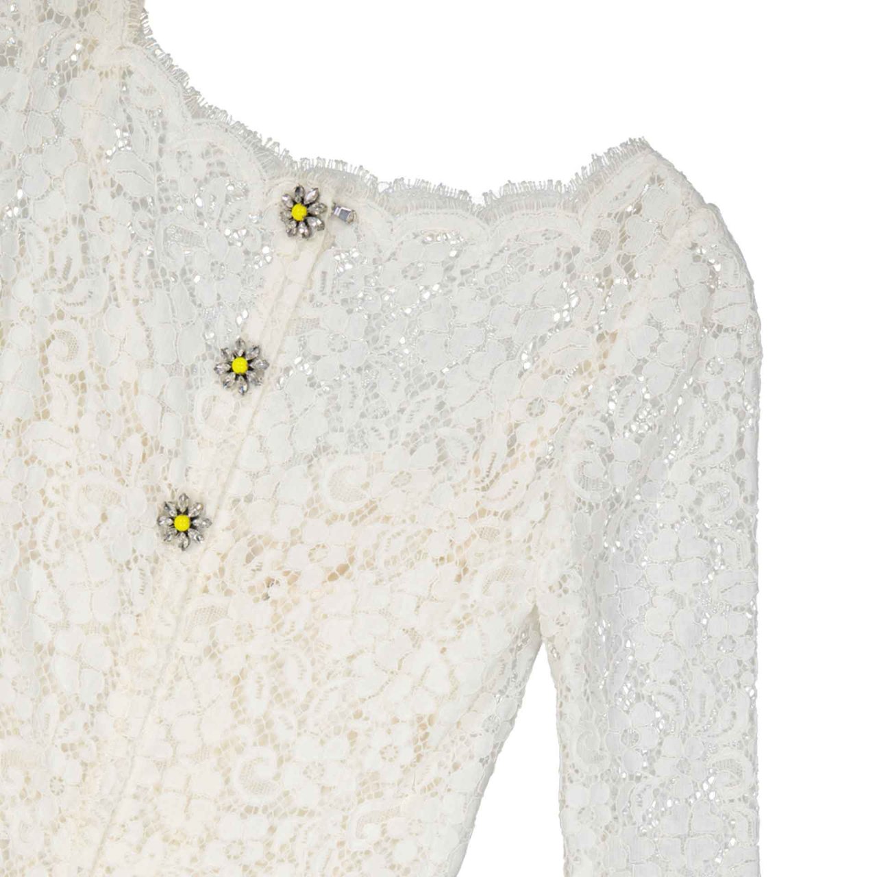 Dolce & Gabbana Dolce & Gabbana Lace Dress Wit