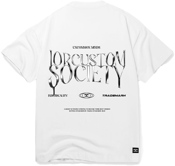 JORCUSTOM Jorcustom Uncommonminds Loose Fit T-Shirt Wit