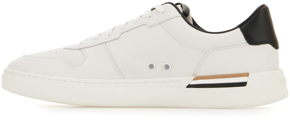 Boss Hugo Boss White leather sneakers Wit
