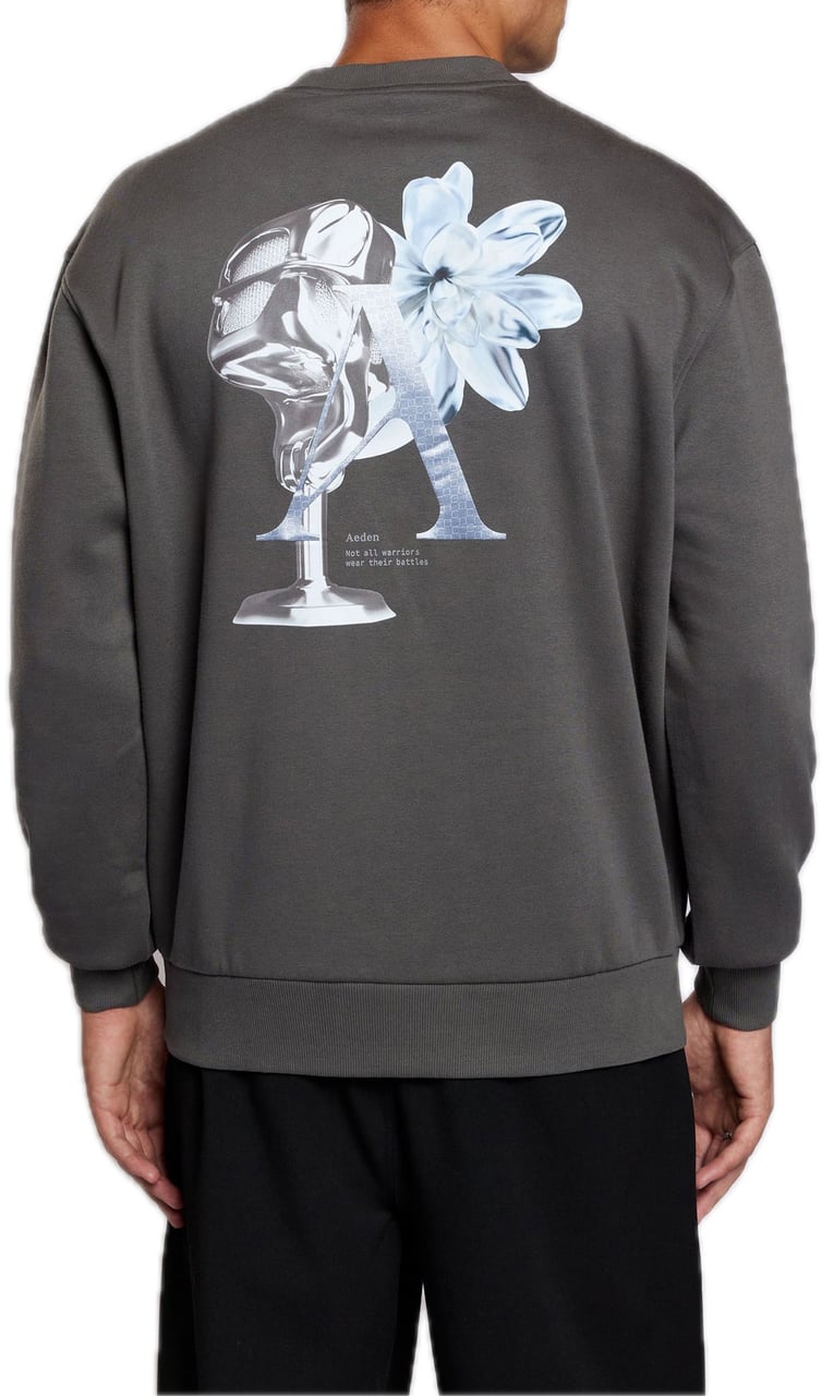 Aeden Bastien Sweatshirt Dark Shadow Grey Grijs