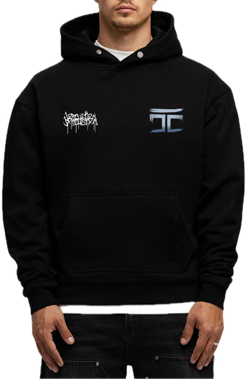 JORCUSTOM Graffiti FoS Hoodie Black Zwart