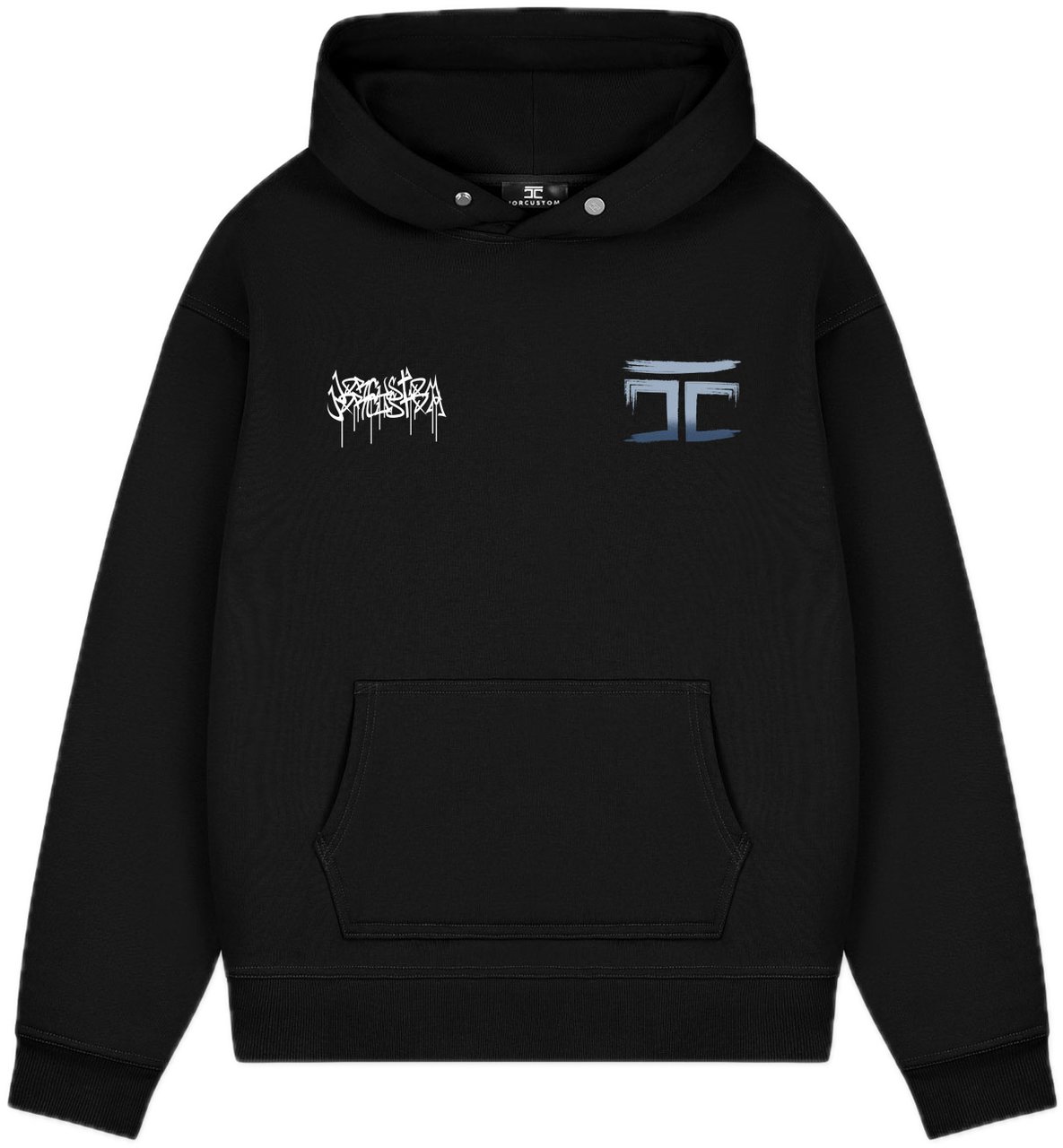 JORCUSTOM Graffiti FoS Hoodie Black Zwart