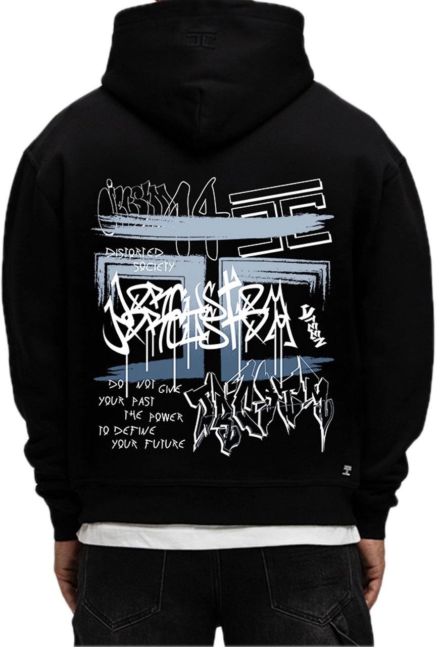 JORCUSTOM Graffiti FoS Hoodie Black Zwart