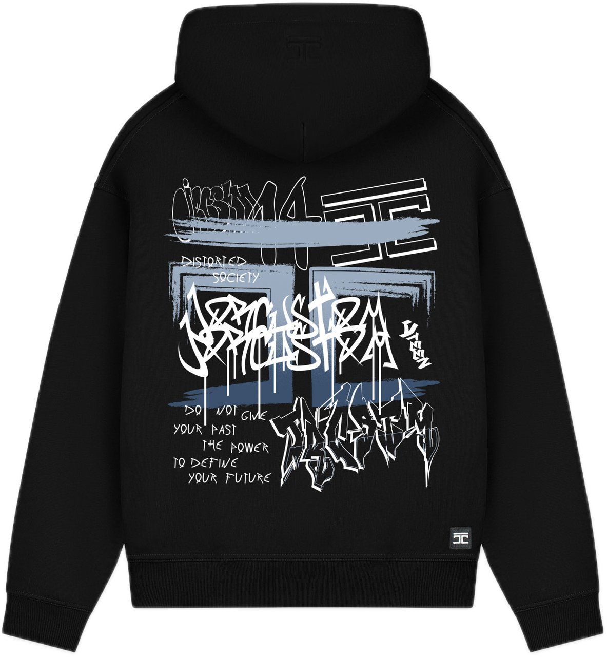 JORCUSTOM Graffiti FoS Hoodie Black Zwart