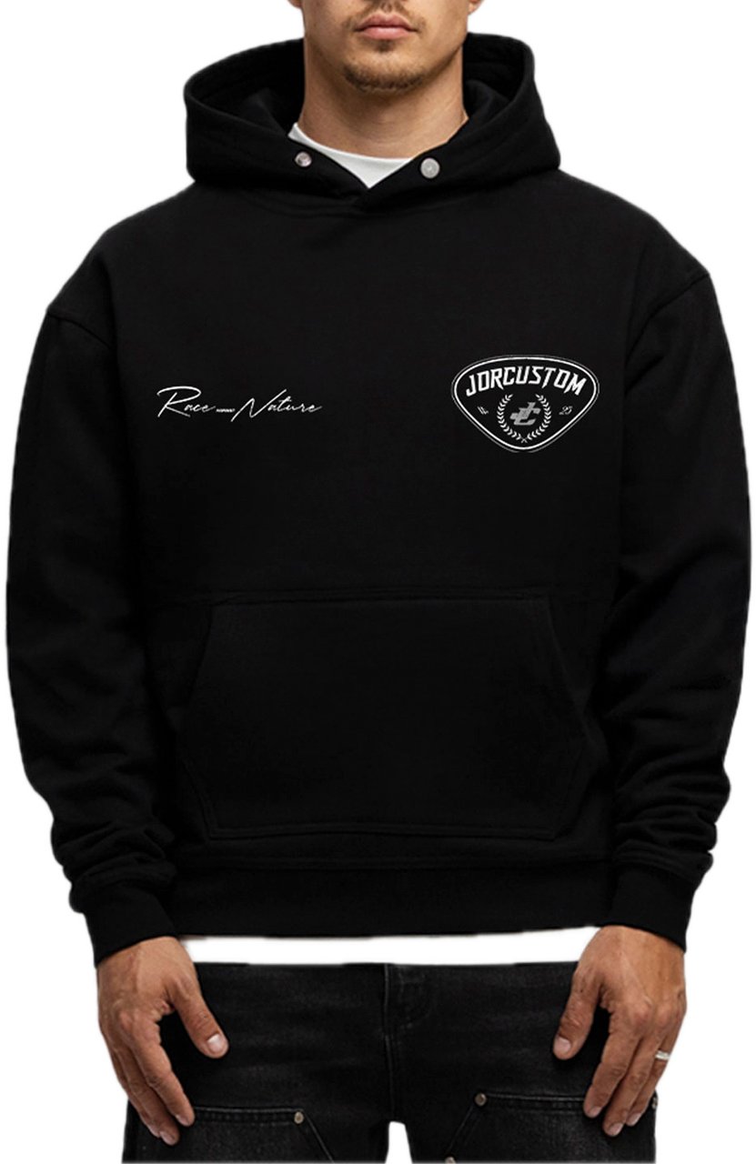 JORCUSTOM RaceAgainstN FoS Hoodie Black Zwart
